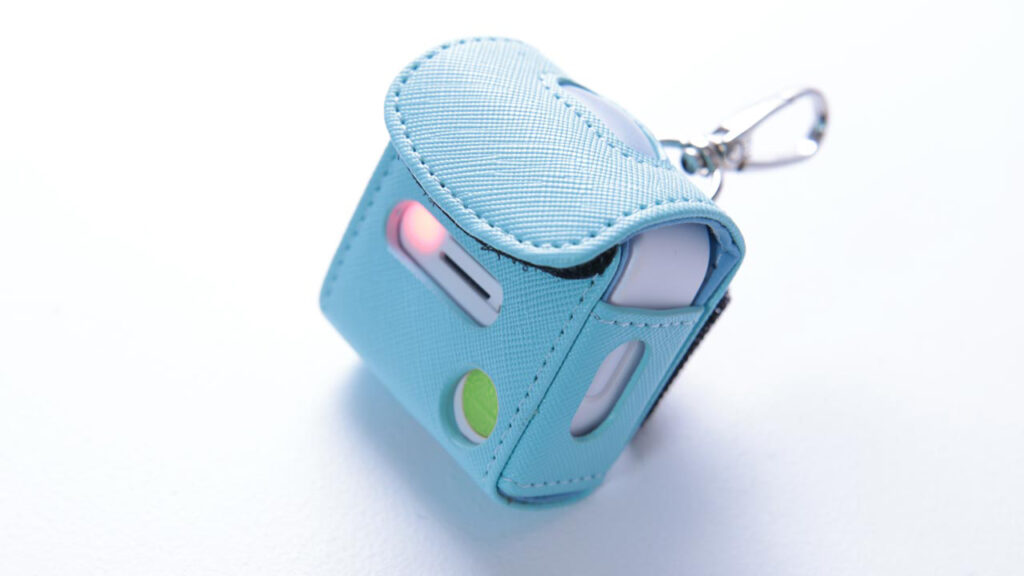 みもりGPSトークのレザー純正ケースの写真