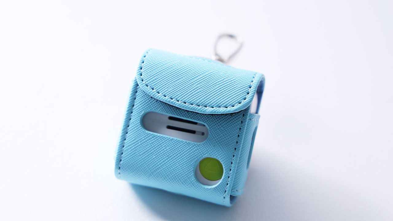 みもりトークGPS、2026年最新版を純正レザーケースに入れた写真